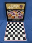 Vintage 1971 FAMILY FUN Checkers Game by Hasbro - Masonite Board w/ Original Box