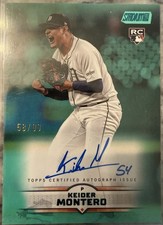 2025 Topps Stadium Club Baseball Keider Montero /99 Auto! Turquoise