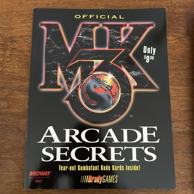 Official MK3 Arcade Secrets  Brady Games Only 1 Kard  Strategy Guide
