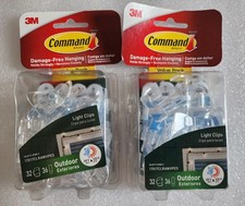 (2 pks) Command Light Hooks Clips General Hooks 32 Hooks 36 Strips (64 Total) 0.56 per strip