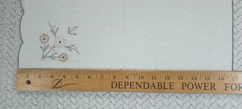 Vintage Set Of 12 Floral Embroidered 16 X 17 Napkins - Picture 16 of 21