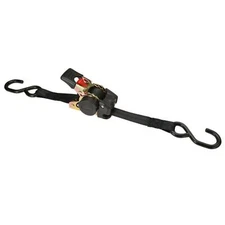 USCC 1" X 6' Retractable Strap w/Push Button Release - Vinyl Coated S Hook