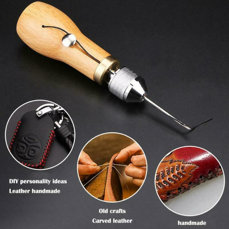 Stitching Speedy Stitcher Sewing Awl Needle Tool Kit for Leather Sail &  Canvas