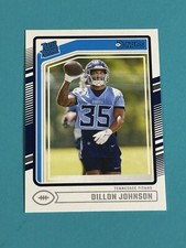 2024 Panini Donruss Dillon Johnson Rated Rookie #399 Tennessee Titans RC (Y)