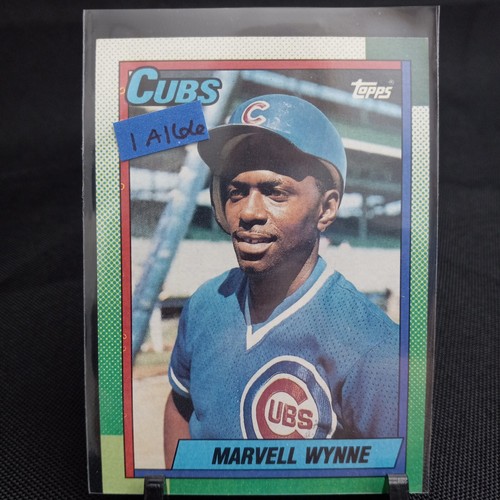 1990 Topps MLB Baseball Card #256 Marvell Wynne (1A166) - Picture 3 of 3