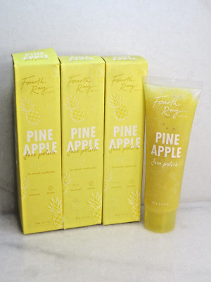 FOURTH RAY BEAUTY PINE APPLE FACE POLISH 2.1 OZ BOXED LOT OF 3