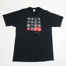 Seattle Jerzees Graphic T-Shirt Mens L Black Short Sleeve Cotton Crew Neck USA