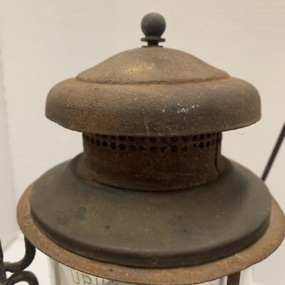 Antique Nulite 2M Pressure Lantern w/ Coleman & Pyrex Glass 1920s