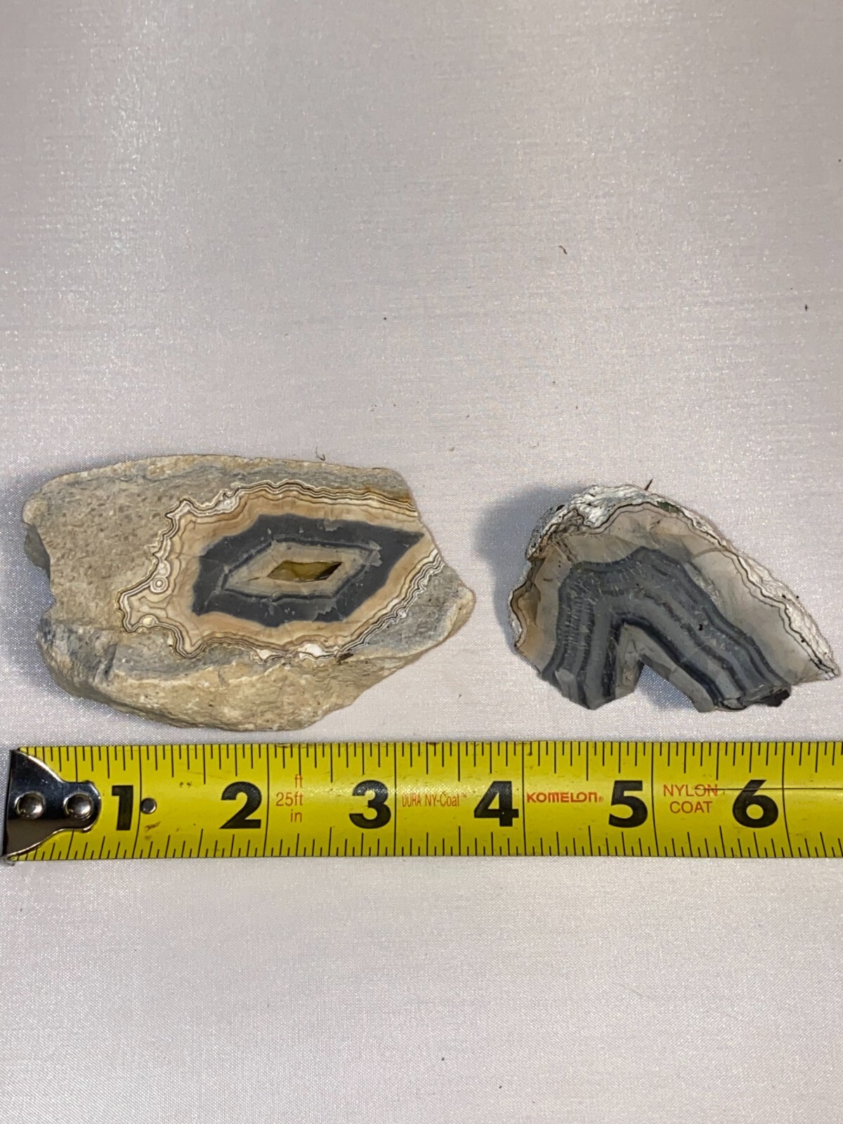 Rare Keswick Agate rough, Iowa Rough, unpolished, vintage, set of (2