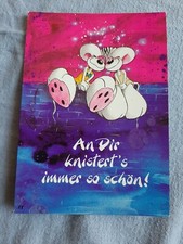 Diddl Postkarte Karte 74e 74 e Liebe Brunnen An Dir knistert's immer so sch&ouml;n!