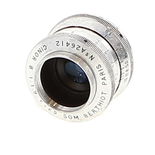 SOM Berthiot Tele-Cinor 75mm f2.5 16mm C Mount Lens [FUNGUS/OILY