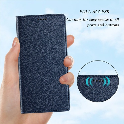 Magnetic Leather Case Wallet Flip Cover For iPhone 16e 16 15 14 13 12 11 Pro MAX - Picture 32 of 121