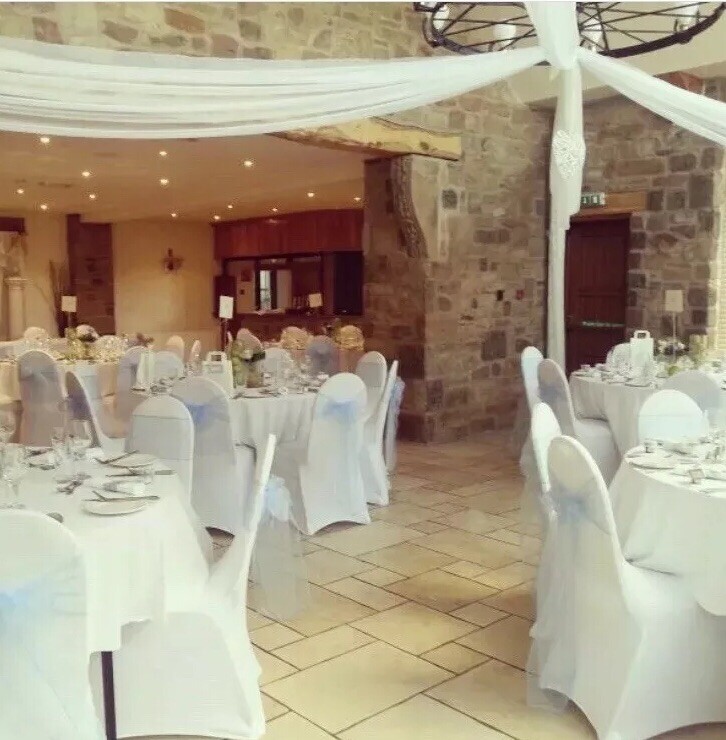 White Spandex Chair Covers To Hire £1 Each eBay