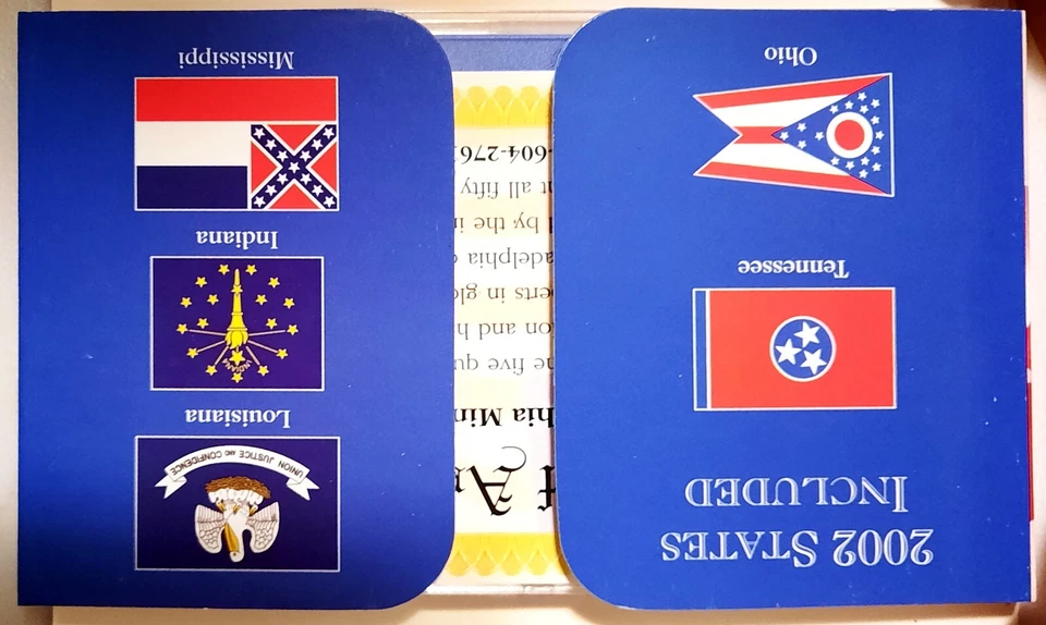 2002 Philadelphia Mint 5-Coin State Quarter BU Set w/ COA - Image 3 of 4