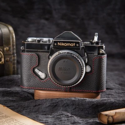 ARTFOTO For Nikomat FTN FT FT2 FT3 Case Real Leather Half Camera Case Bag Cover