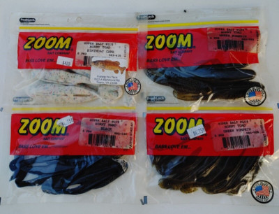 (4) Zoom Horny Toad Fishing Lures Lot of 4 Packs