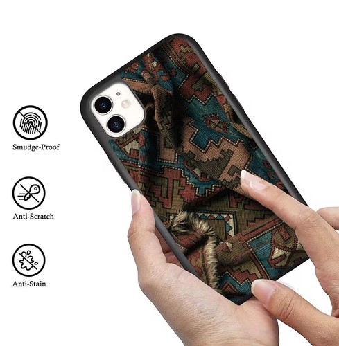 Hybrid Cover originated isfahan persian rug For iPhone SE XS XR Max 5 6 7 8 Plus - Picture 15 of 25