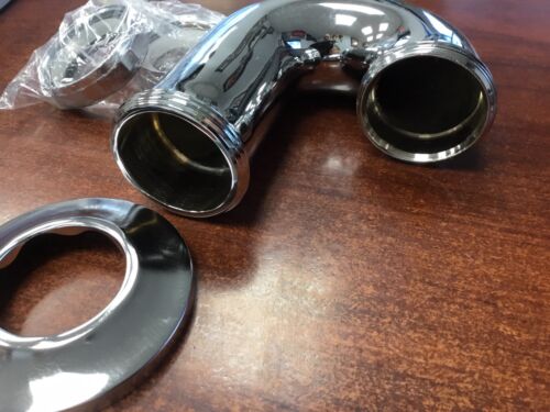 McGuire 8902 Chrome P Trap 1-1/4 x 1-1/2" Cast Brass P-Trap 17 Ga With Clean out - Picture 3 of 9
