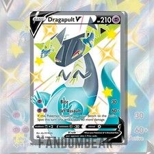 SHINY Dragapult V FULL ART Black Star Promo card SWSH096 2021 Pokemon TCG