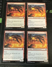 Lava Serpent X4 Ikoria Lair of Behemoths Magic the Gathering MTG