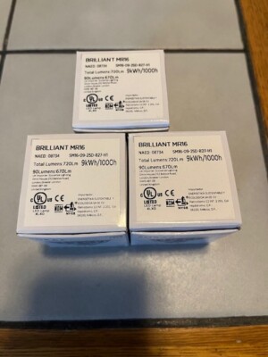 Lot of 3 NEW SORAA briliant HL MR16 LED Light Bulb 9kWh/1000h