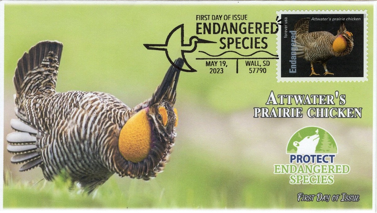 切手23 23-134, 2023, Endangered Species, First Day Cover, Pictorial