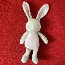 🇫🇷 PELUCHE DOUDOU LAPIN GRIS JOUE ROSE ÉTOILES KLORANE NEUF
