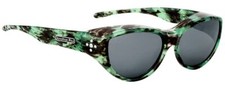 Jonathan Paul Polarized Fitover Chic Kitty in Emerald Green Tortoise Gray CK005S