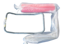 Terhi Vario Rückenlehne m. Polster rot u. Halterahmen Terhi Angelboot Finnland