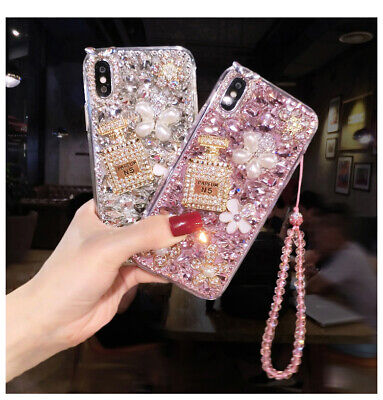 Luxury Bling Diamond Perfume Bottle Strap Case Cover For Iphone 11 Pro Max Xs 8 Ebay