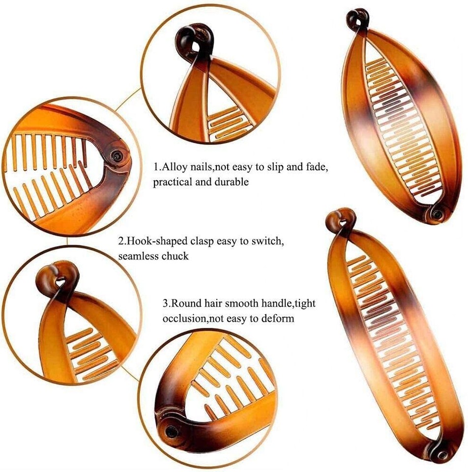 Brown hair clips for fancy hair do Slides Bandies Snap Grips tort