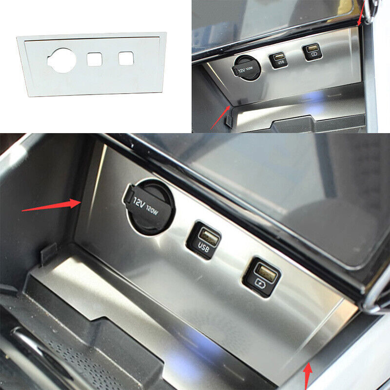 hyundai tucson cigarette lighter 👍For Hyundai Tucson 22-23 Silver Metalic Console Cigarette Lighter Panel  Trim