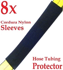 8x Sliding Sleeves 2" x 12" Hydraulic Hose Tubing 2" Strap Protector Cover