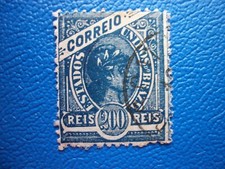 Brazylia, 1900 - 1904, 200 ryżu, stemplowane