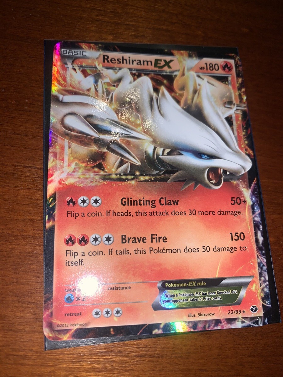 Reshiram Ex 22/99 Holo Pokemon Card | eBay