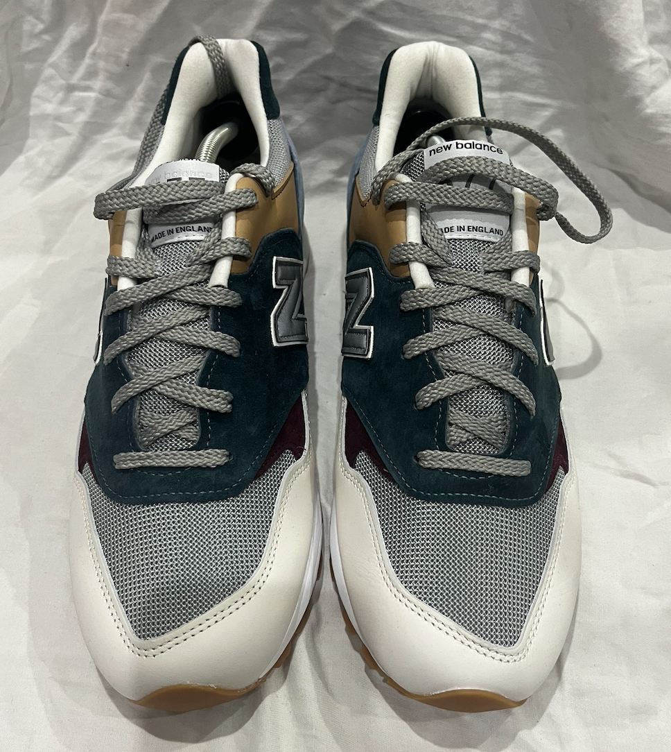 NEW BALANCE MENS BRAND NEW SIZE 11 M577JBT SNEAKERS TEAL/TAN/BLUE