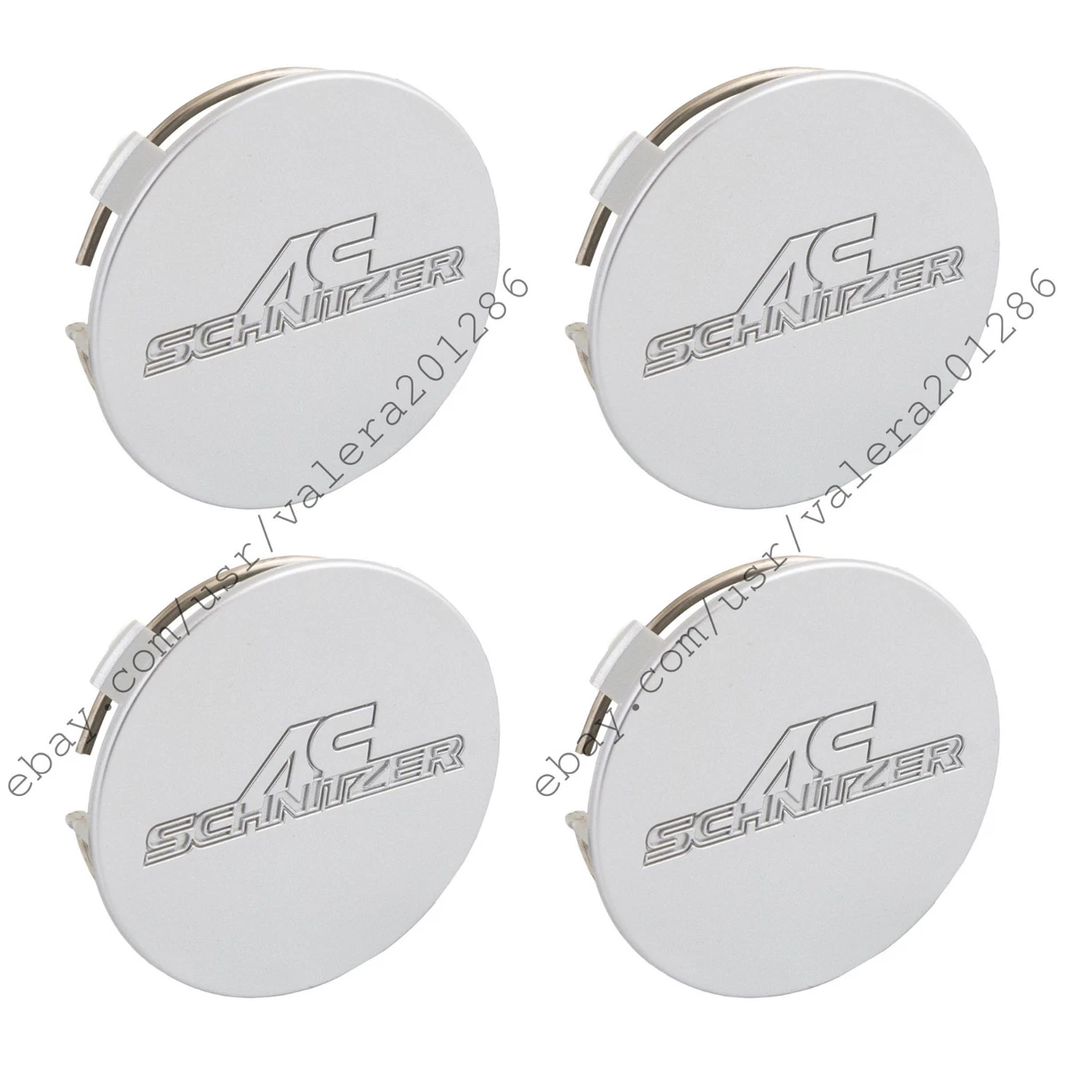AC SCHNITZER SILVER WHEEL CENTER CAP ROUND 75MM FOR TYPE II TYPE 