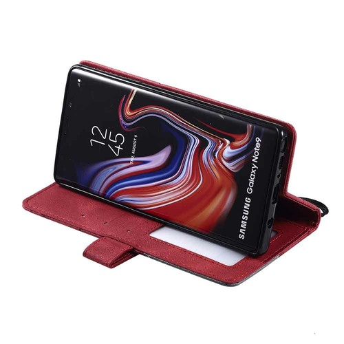 For Samsung S20 S7 S8 S9 S10 Plus Note 9 Magnetic Wallet Case Flip Leather Cover - Picture 28 of 33