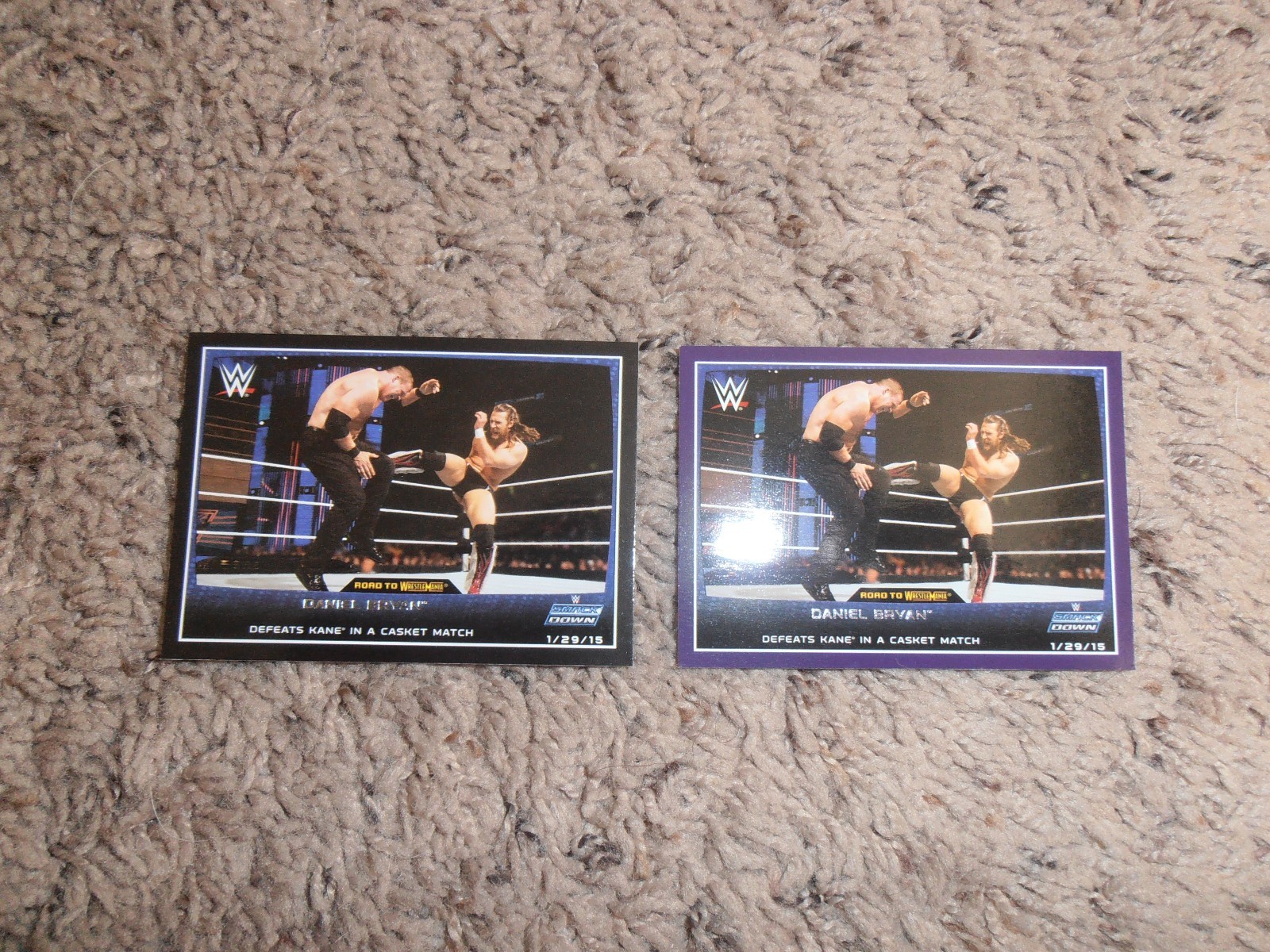 DANIEL BRYAN PURPLE INSERT wwe card 2015 TOPPS ROAD TO WRESTLEMANIA LOT #86