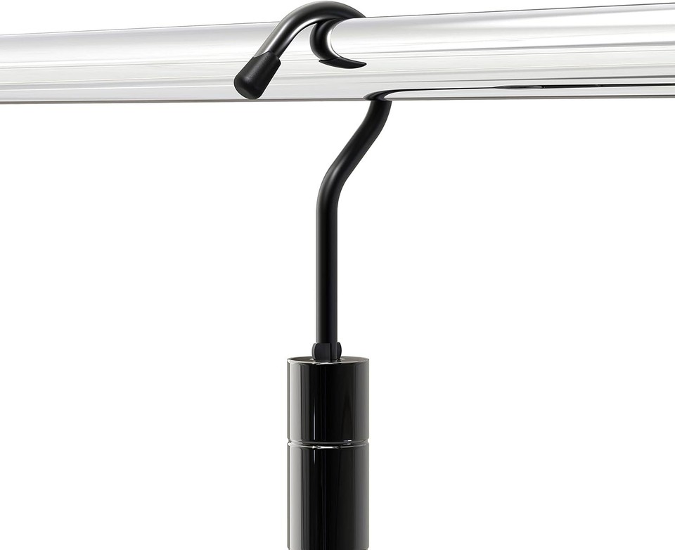 Simple Houseware Adjustable Closet Hanging Rod, Black 1pack, eBay