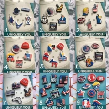 Crocs Handmade jibbitz 5pc Trump Make America Great Again Maga Shoe Charms 18
