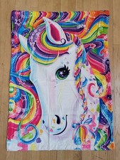 Rainbow Unicorn Fleece Throw Plush Kids Blanket Soft Comfy Weighted 40"x29"