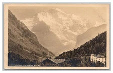 Switzerland postcard #3387 Interlaken, die Jungfrau 4167 m., verlag Wehrli