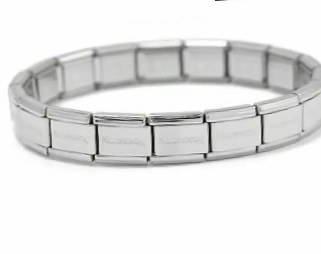 Italian charm bracelet 24 link s steel size XXL 9mm GIFTPouch eBay