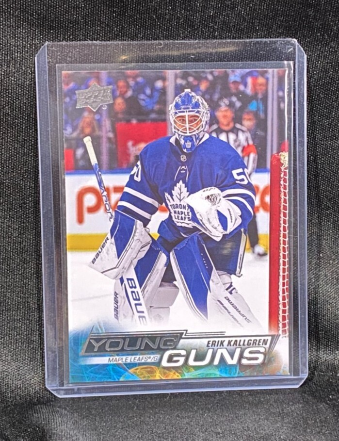 2022-23 UD Erik Kallgren Young Guns Rookie Card # 208 Toronto Maple Leafs