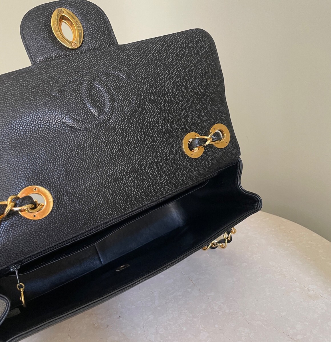 97A Vintage CHANEL シャネル バレッタ BLACKｘGOLD 97A Vintage CHANEL シャネル バレッタ BLACKxGOLD - メルカリ