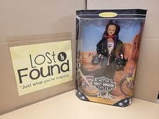 'A' Harley Davidson Barbie Doll Collector Edition Brunette 22256 BOX DAMAGE PICS