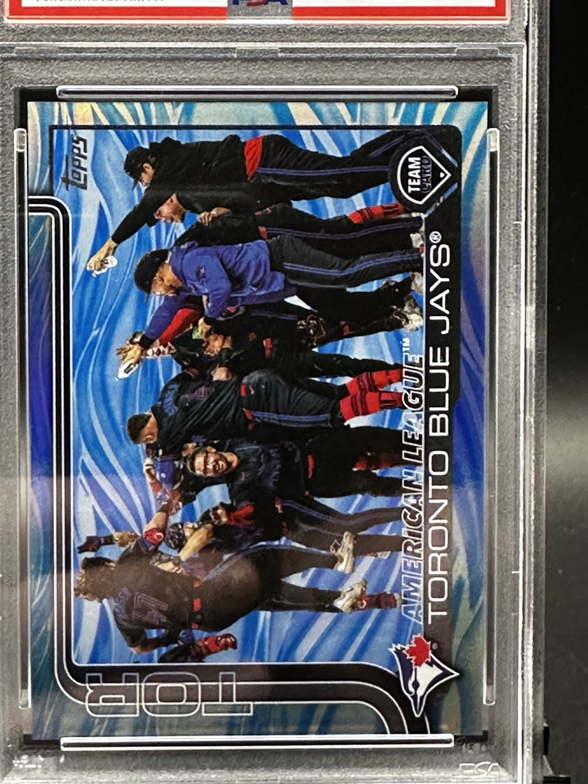 ⚾ 2025 Topps Toronto Blue Jays Waves 1/1 PSA 9 American League Champions view 5
