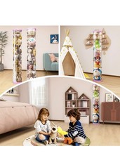 Stuffed Animal Storage Tube,Stuff Organizer,Stuffed 60 inches, Pink