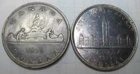 1936 & 1939 * 2 SILVER Canada Canadian DOLLARS Shown * USA ONLY * USA $5.00 SHIP